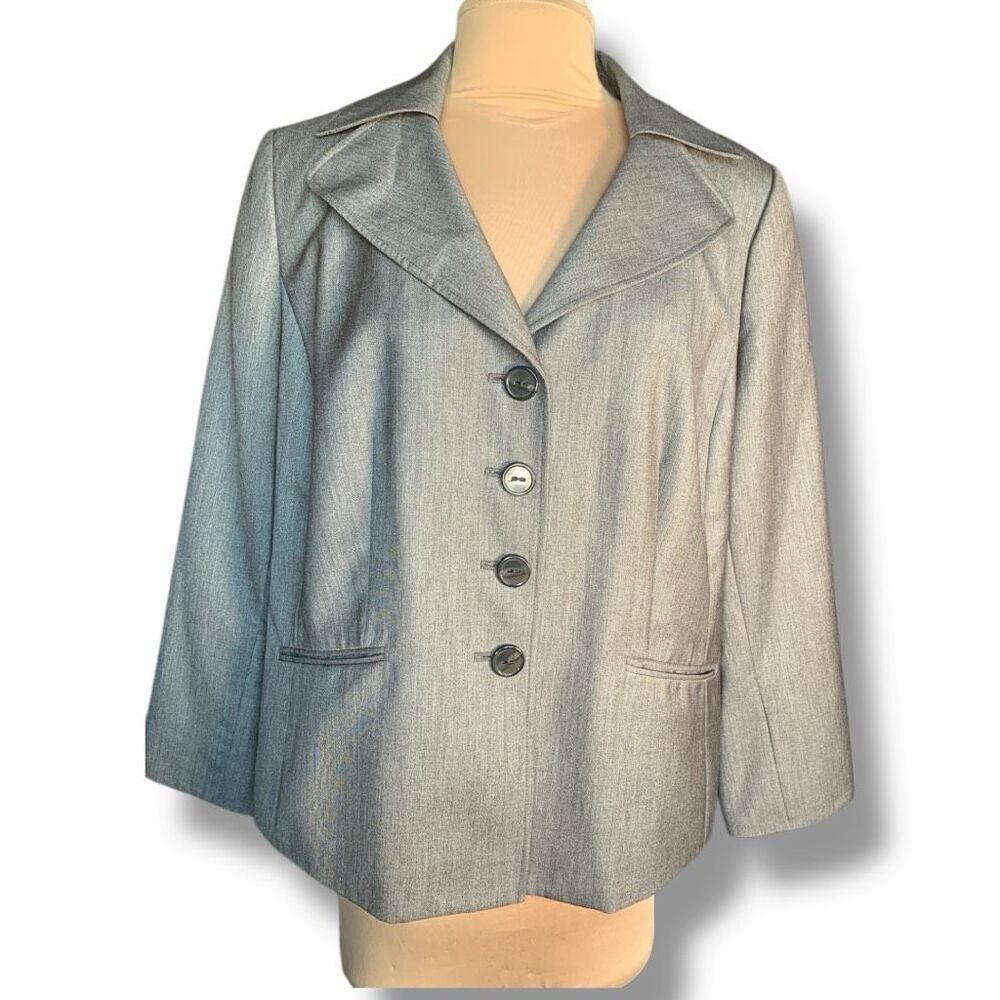 Suit Studio Light Gray Single-Breasted Blazer
